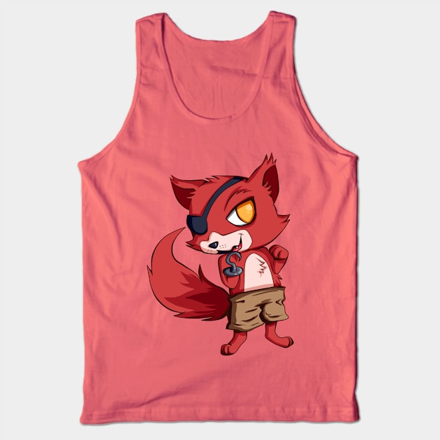 Foxy Five Nights at Freddy's Tank Top by panchi